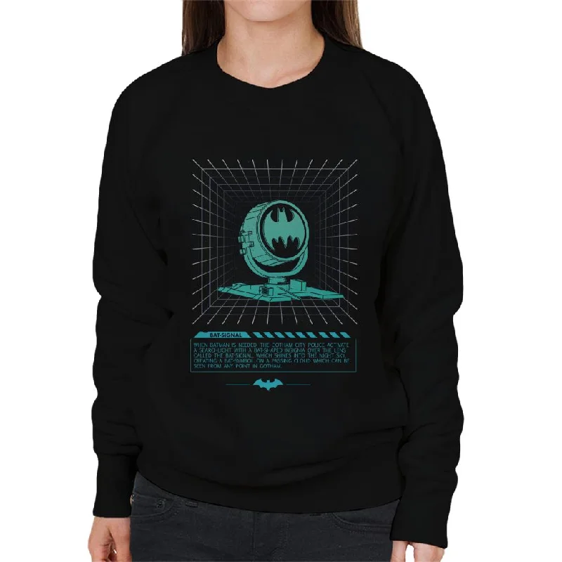 Batman Bat Signal Searchlight Women's Sweatshirt Hoodie with Thumb Holes Functional Cozy Batman Bat Signal Searchlight Women's Sweatshirt Hoodie with Thumb Holes Functional Cozy