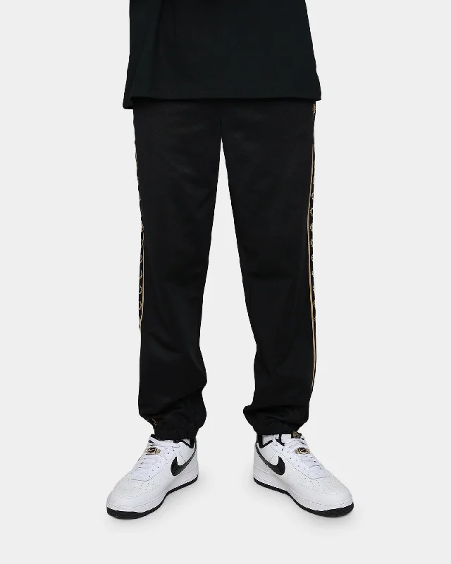 Fred Perry Seasonal Taped Track Pants Black/1964 Gold Comfortable Wide-Leg Pants
