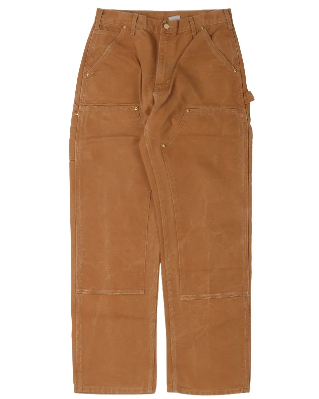 Carhartt Double Knee Pants Elegant High-Waist Pants