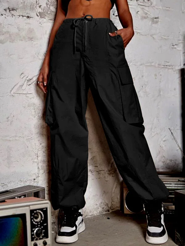 Baggy Parachute Pants Casual Track Pants