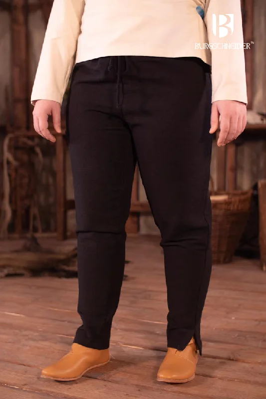 Skjoldehamn Pants Andoya Black Wide-Legged Palazzos