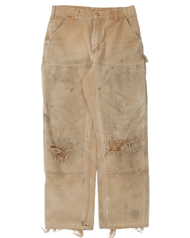 Carhartt Double Knee Pants Elegant High-Waist Pants