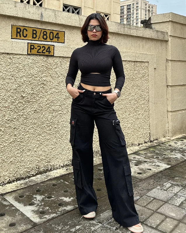 Riot Squad Pocket Cargo Pants Cozy Maternity Pants