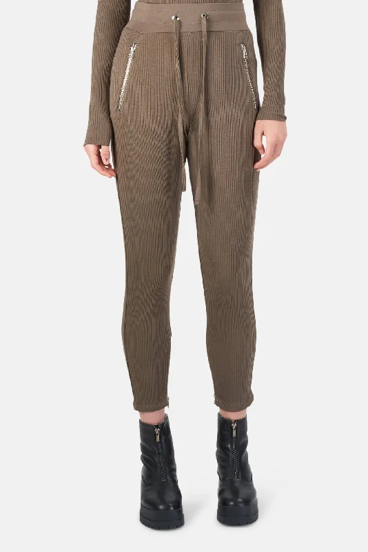 Alloy Rib Zip Pant Hazel Fashionable Work Pants