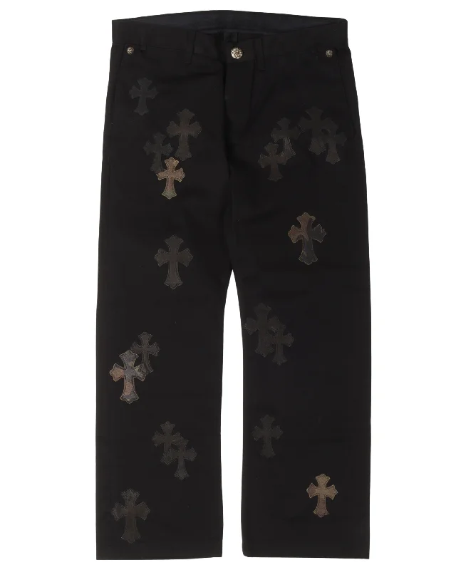Cross Patch Chino Pants Comfortable Denim Trousers