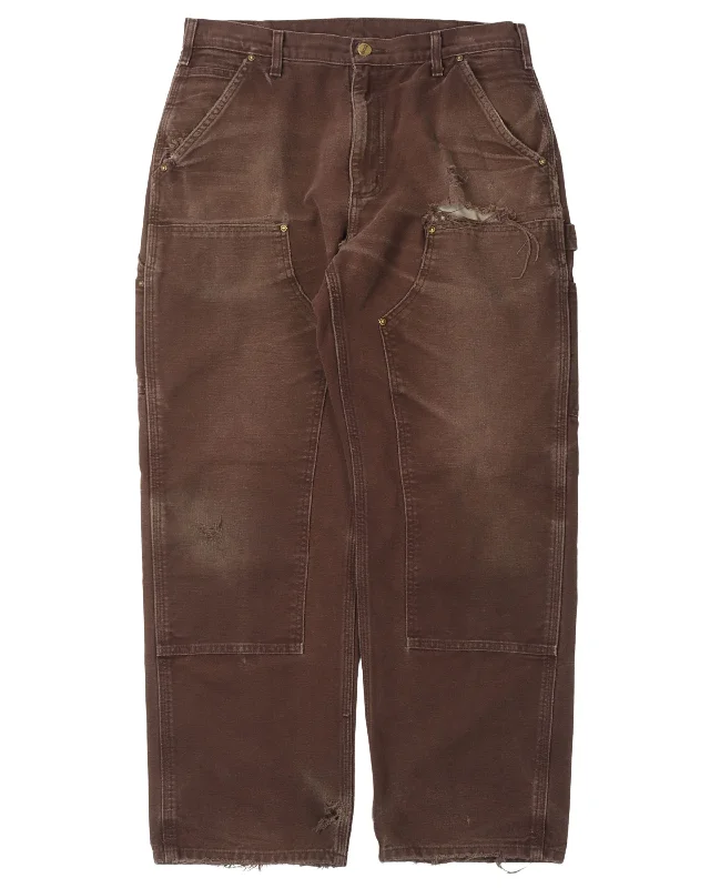 Carhartt Double Knee Pants Comfortable Pleated Pants