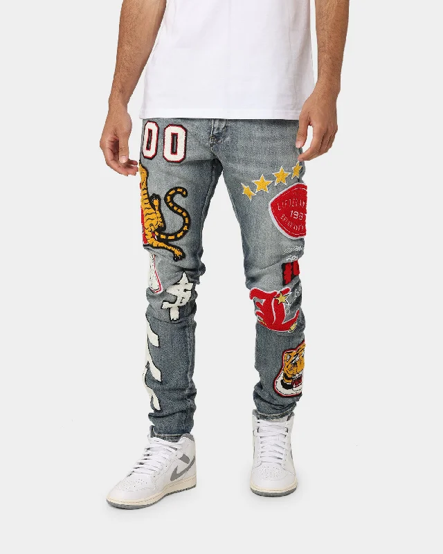 Lifted Anchors "Scholar" Denim Pants Blue Soft Cotton Pants