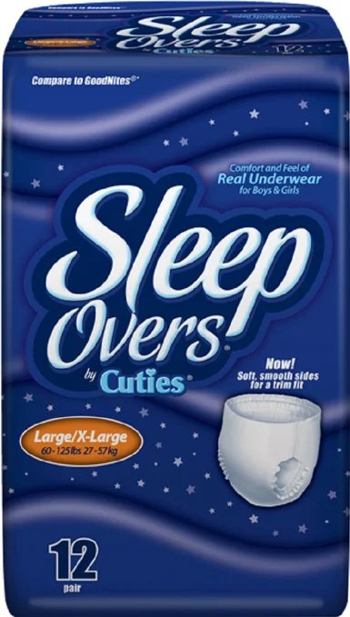 Sleepovers Youth Pants, Large/X-Large, Bag of 12, 4 Pack (48 Total) Casual Wide Pants Sleepovers Youth Pants, Large/X-Large, Bag of 12, 4 Pack (48 Total) Casual Wide Pants