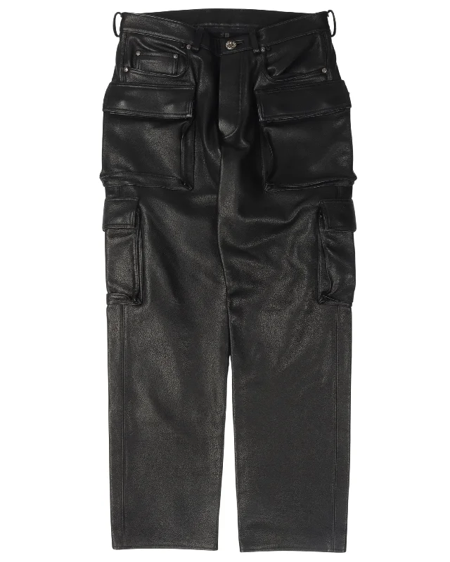 Leather 9 Pocket Cargo Pants Comfortable Cargo Pants