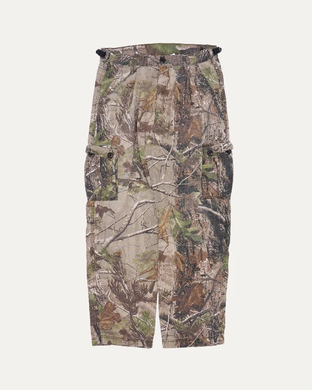 Ol'Tom Realtree Camouflage Cargo Pants Stylish Paperbag Waist Pants