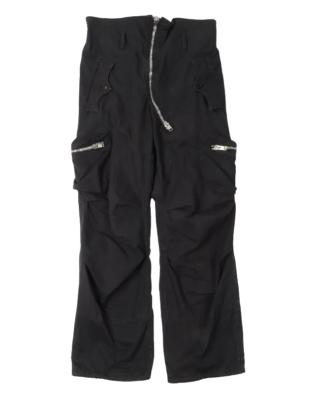 Asymmetrical Zipper Cargo Pants Comfy Cargo Trousers