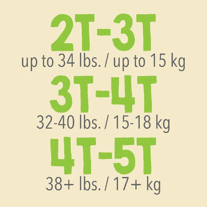 Cutie Pant Training Pant - Unisex 4T-5T, 4 Packs of 19 (76 Total) Slim-Fit Khaki Pants Cutie Pant Training Pant - Unisex 4T-5T, 4 Packs of 19 (76 Total) Slim-Fit Khaki Pants