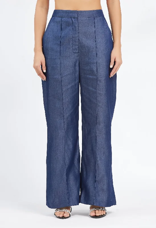 Denim Flared Pant Fashionable Track Pants
