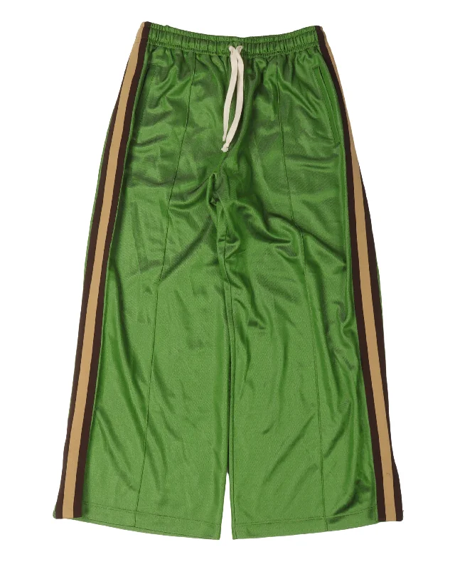 Side Stripe Track Pants Classic Flared Pants