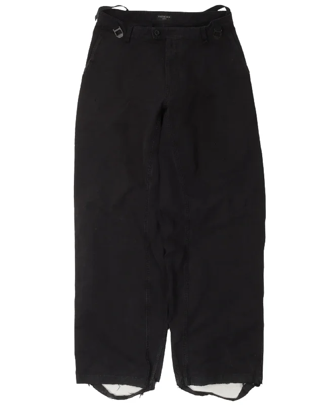 Oversized Distressed Pants Chic Slim Fit Pants