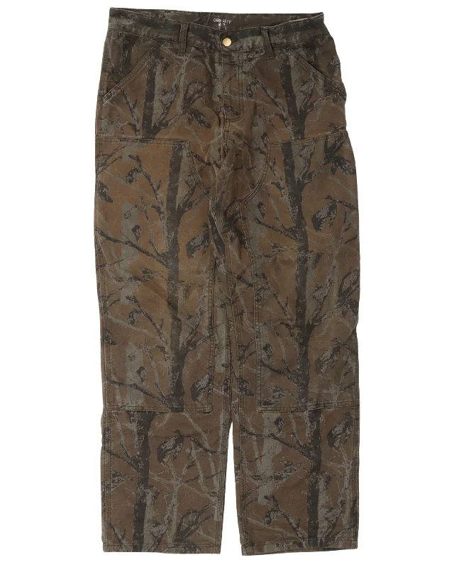 WIP Tree Camouflage Double Knee Pants Formal Wide-Leg Pants