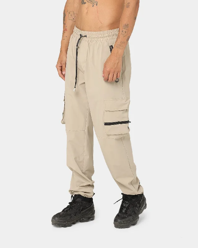 PYRA Nero Cargo Pants Sand Stretch Fit Pants