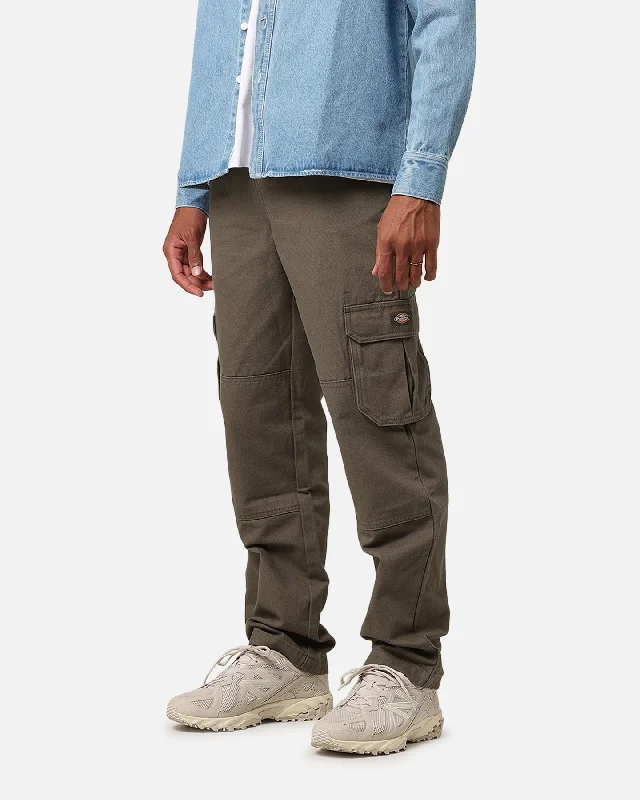 Dickies 85-283 Cargo Canvas Pants Washed Dark Khaki Formal Dress Pants