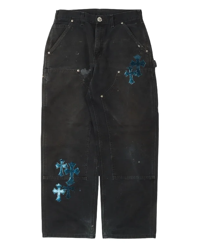 St. Barth Exclusive Carhartt Cross Patch Double Knee Carpenter Pants Comfortable Denim Pants St. Barth Exclusive Carhartt Cross Patch Double Knee Carpenter Pants Comfortable Denim Pants