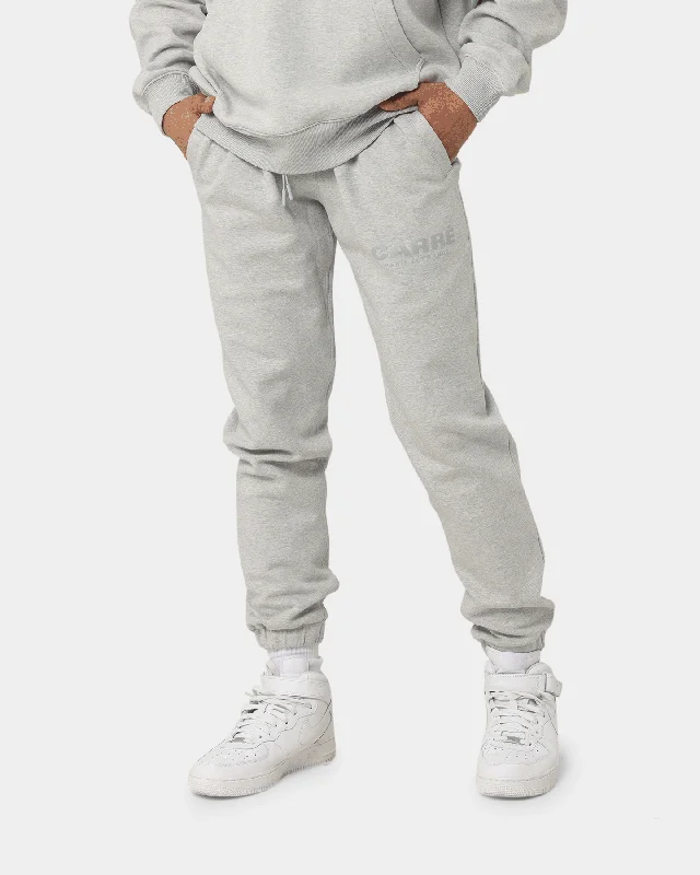 Carre Premium Motion Sweat Pants Grey Marle Relaxed Fit Trousers