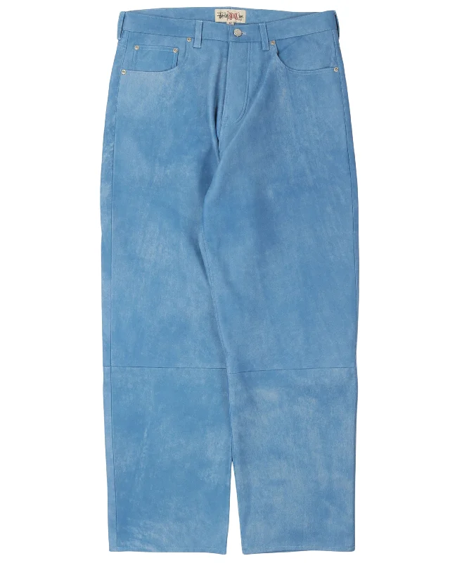 Big Ol' Stonewashed Leather Pants Wide-Legged Palazzos