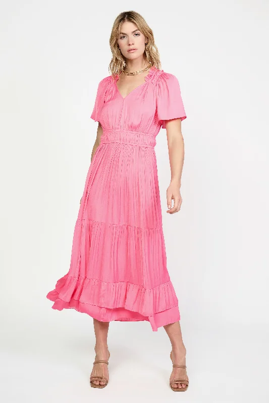 Frida Ruffled Maxi Dress Cozy Knit Maxi Dress