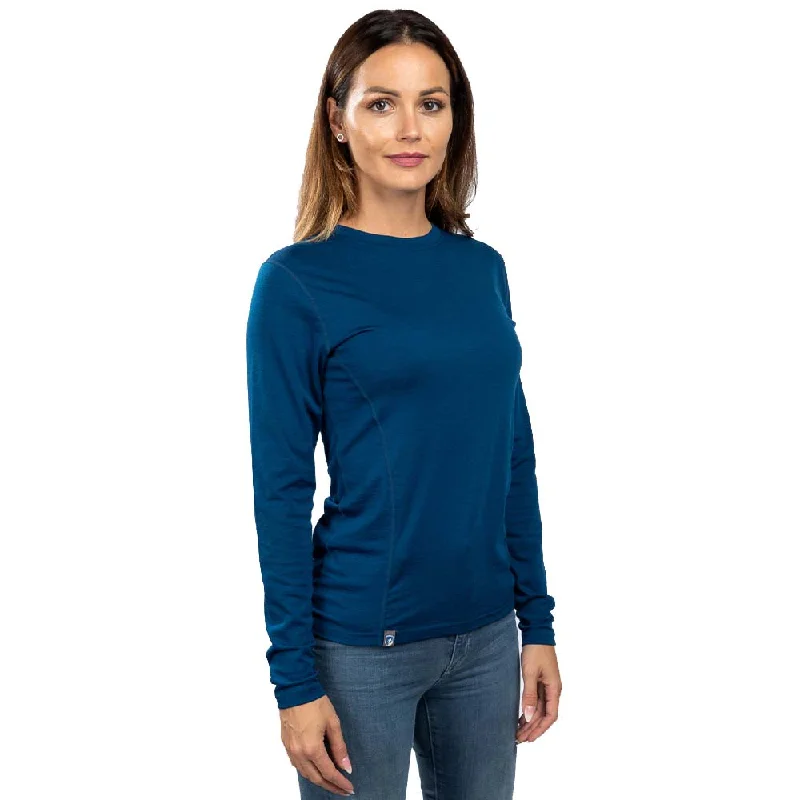 Merino Langarmshirt Damen 150 g/m2 Boxy Fit Fitted Loose