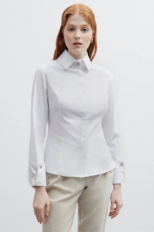 Ann Shirt Front Pockets Side Pockets Patch Pockets