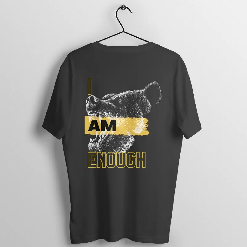 Bear - I am Enough - Unisex T-shirt Basic T-Shirt Crew Neck Short Sleeve