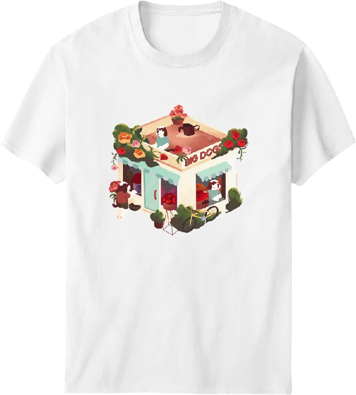 Roses Flower Shop T-shirt Fitted T-Shirt Seamless Stretchy