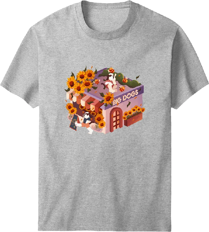Sunflowers Flower Shop T-shirt Seamless Knitted Crochet