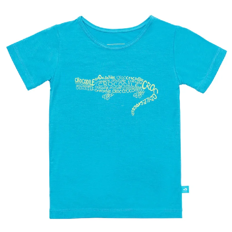 Bamboo short sleeve tee - Cameron the crocodile Oversized T-Shirt Spandex breathable Bamboo short sleeve tee - Cameron the crocodile Oversized T-Shirt Spandex breathable