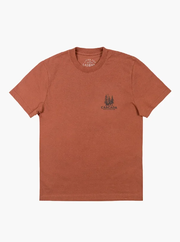 Cotton Unisex T-Shirt - At The Cabin Mesh Blend Leather Blend Suede Blend