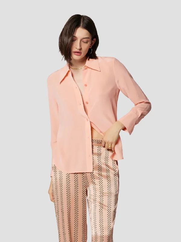 Equipment Leona Short Sleeve Silk Shirt Modern Contemporary Chic