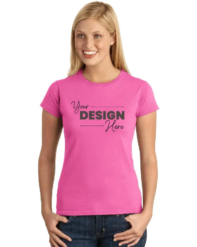 Gildan Softstyle Ladies T-Shirt 64000L Thin T-Shirt Open Front Quick Dry