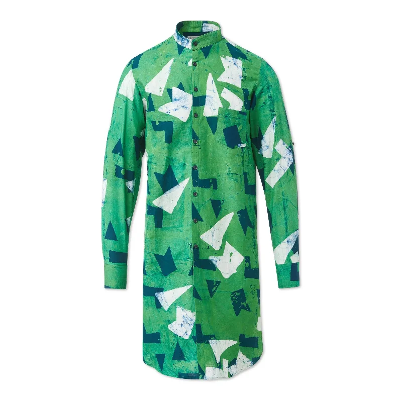 Hand-Batik Cotton Stanley Shirt Iron Safe Non-Iron Wrinkle Free