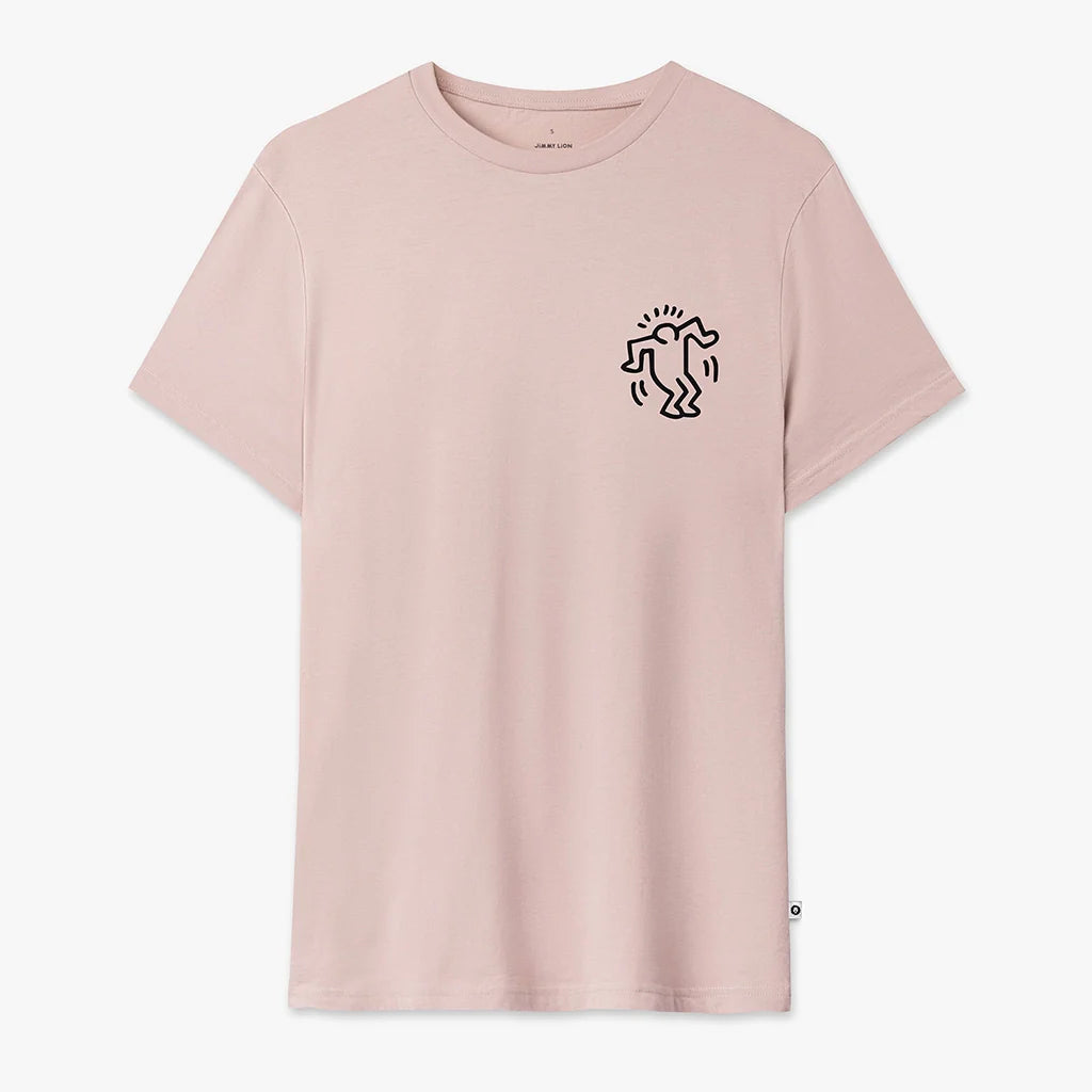Heart Tee - Pink Chenille Blend Fleece Blend Nylon Blend