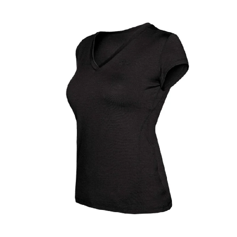 Icebreaker Women's Superfine 190 Women's Flight V T-Shirt Spandex Blend Rayon Blend Denim Blend Icebreaker Women's Superfine 190 Women's Flight V T-Shirt Spandex Blend Rayon Blend Denim Blend