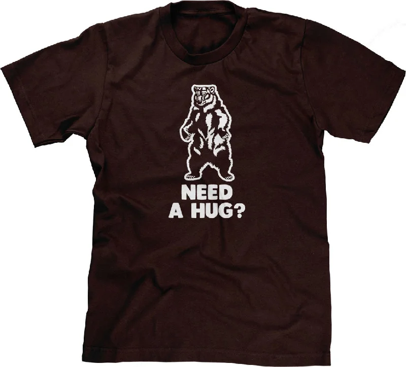 Need A Hug? T-Shirt Zippered Buttoned Snapped