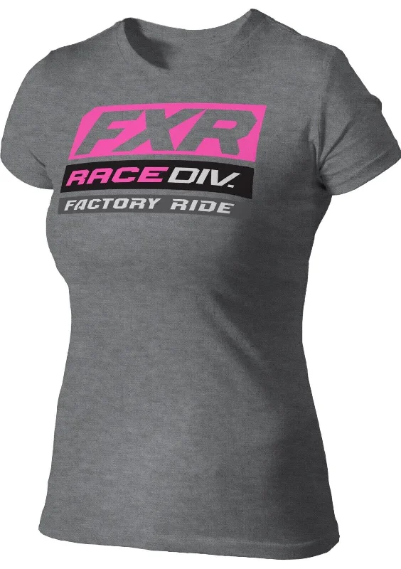 Official FXR Racing Womans Race Division T'shirt - 202260-0794 Zippered Front Buttoned Front Snap Front Official FXR Racing Womans Race Division T'shirt - 202260-0794 Zippered Front Buttoned Front Snap Front