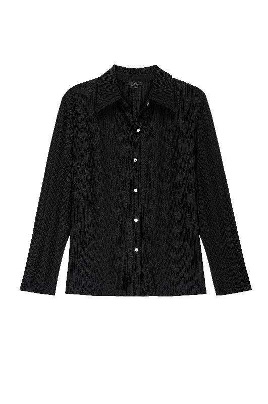 Raya Shirt Solid Color Striped Floral