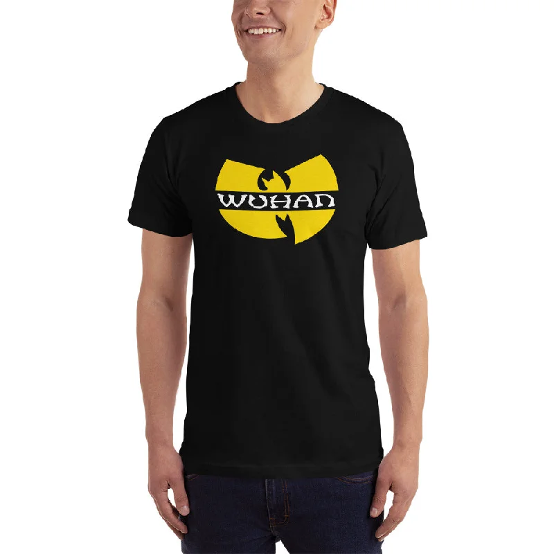 Wuhan Clan Unisex Black T-Shirt (100% Made in the USA 🇺🇸) Front Pockets Side Pockets Patch Pockets Wuhan Clan Unisex Black T-Shirt (100% Made in the USA 🇺🇸) Front Pockets Side Pockets Patch Pockets