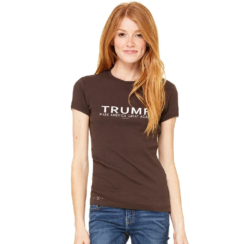 Zexpa Apparel™ Donald Trump Make America Great Again Campaign Classic White Design Women's T-shirt Elections Tee Sequined Glittery Shiny Zexpa Apparel™ Donald Trump Make America Great Again Campaign Classic White Design Women's T-shirt Elections Tee Sequined Glittery Shiny