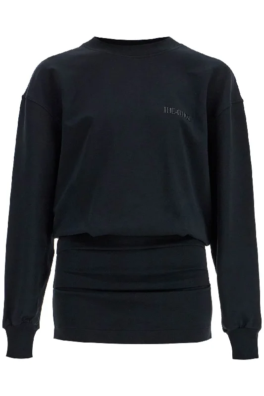 The Attico Women's Lightweight Fleece Mini Dress Cozy Jersey Mini Dress