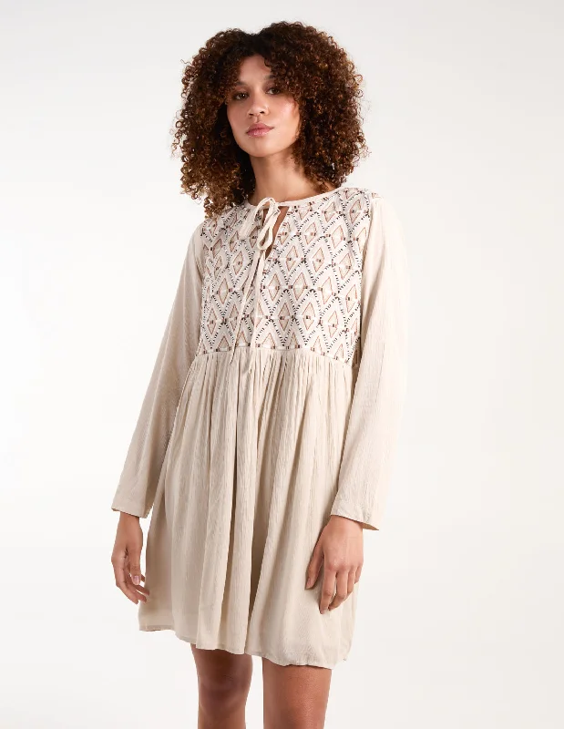 Embroidered Tunic Dress