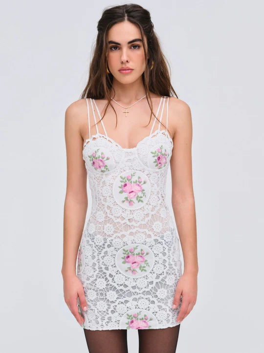 Bordeaux Mini Dress by For Love and Lemons Trendy Bodycon Mini Dress