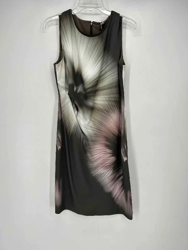 Elie Tahari Size 6 Olive Print NWT Dress
