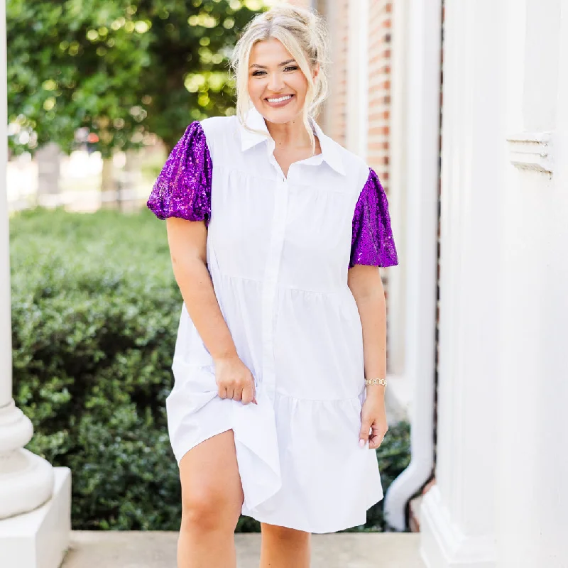 Game Day Glam Dress, Purple