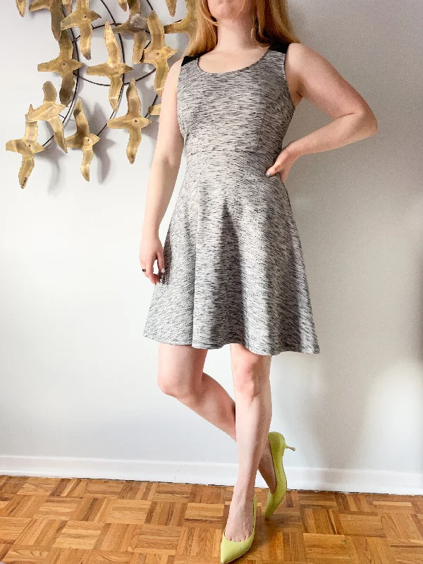 Grey Birch Print Fit Flare Dress - XS/Small