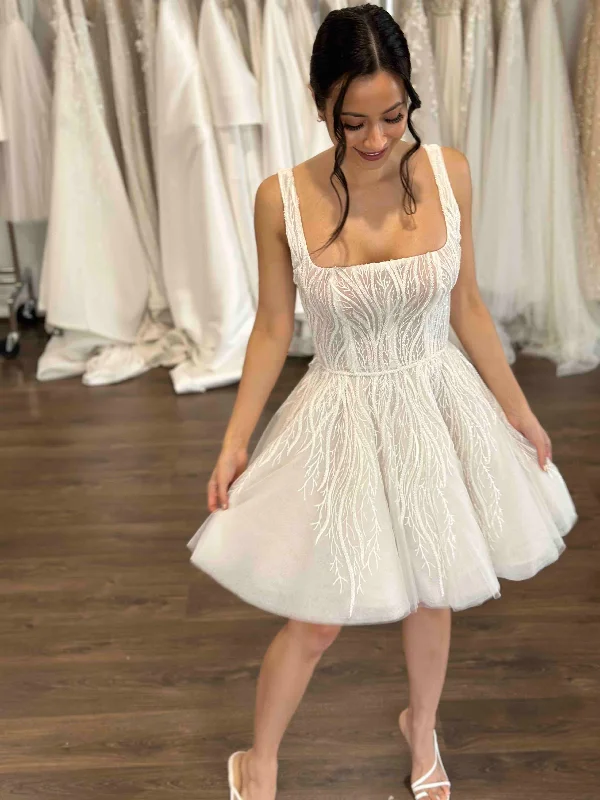 Hana Bridal Mini Dress Cozy Cotton Mini Dress